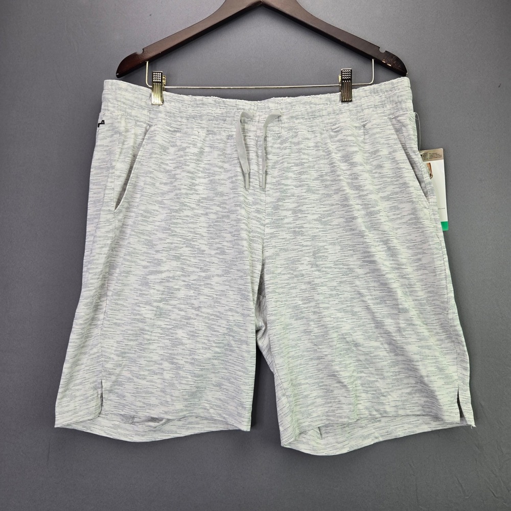 Mondetta Active Bermuda Shorts XL Gray Space Dye Moisture Wicking Pockets NWT
